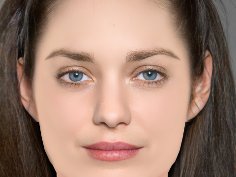 Marion Cotillard Head - No Hair - Low poly head for game 3D Model
