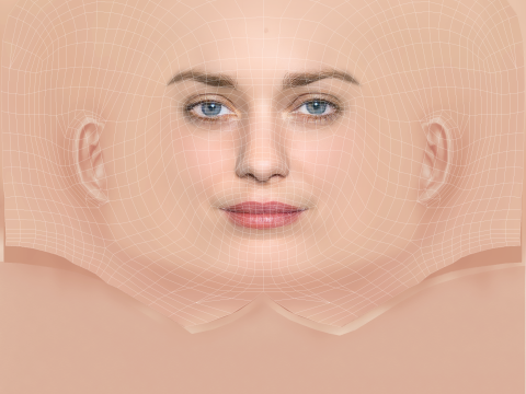 Marion Cotillard Head - No Hair - Low poly head for game 3Dモデル