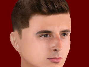 Mason Mount Head - Low poly head for game Modelo 3D