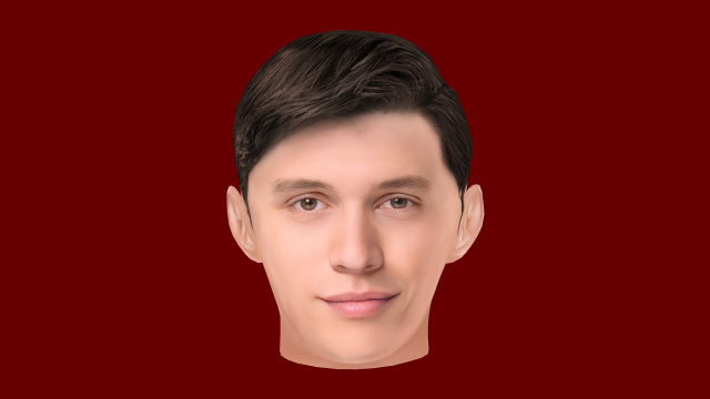 Nick Robinson Head - Low poly head for game 3Dモデル .c4d .max .obj .3ds .fbx .stl .blend 