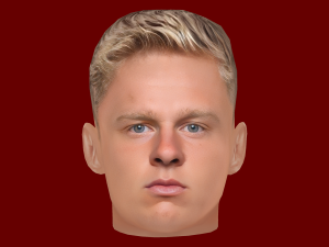 Oleksandr Zinchenko Head - Low poly head for game 3D Model