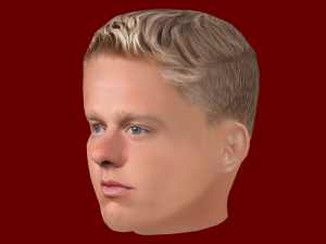 Oleksandr Zinchenko Head - Low poly head for game Model 3D