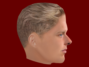Oleksandr Zinchenko Head - Low poly head for game Model 3D