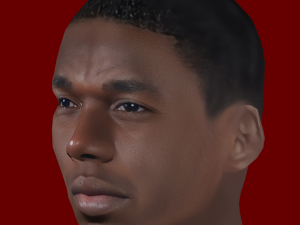 Paul Pogba Head - Low poly head for game 3D Модель