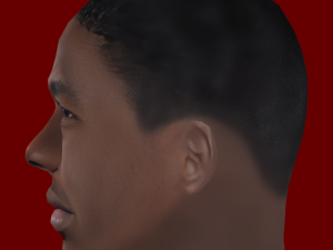 Paul Pogba Head - Low poly head for game 3D Модель