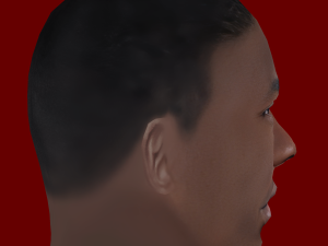 Paul Pogba Head - Low poly head for game 3D Модель