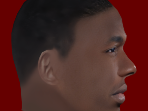Paul Pogba Head - Low poly head for game 3D Модель