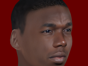 Paul Pogba Head - Low poly head for game 3D Модель