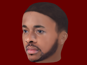 Raheem Sterling Head - Low poly head for game Model 3D
