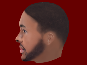 Raheem Sterling Head - Low poly head for game Model 3D