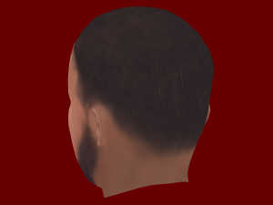 Raheem Sterling Head - Low poly head for game Model 3D