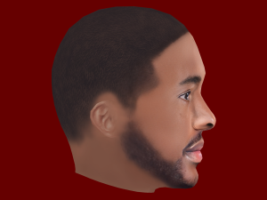 Raheem Sterling Head - Low poly head for game Model 3D