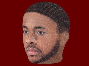 Raheem Sterling Head - Low poly head for game Model 3D