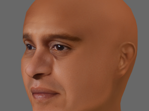 Roberto Carlos Head - Low poly head for game 3D Model