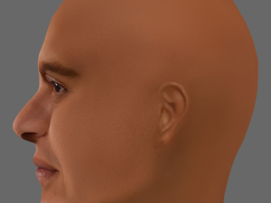 Roberto Carlos Head - Low poly head for game 3D Model