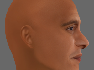 Roberto Carlos Head - Low poly head for game 3D Model
