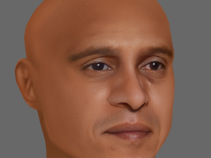 Roberto Carlos Head - Low poly head for game 3D Model