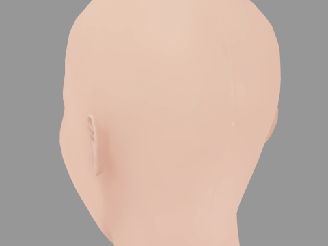 Rose Blackpink Head - No Hair - Low poly head for game Modelo 3D