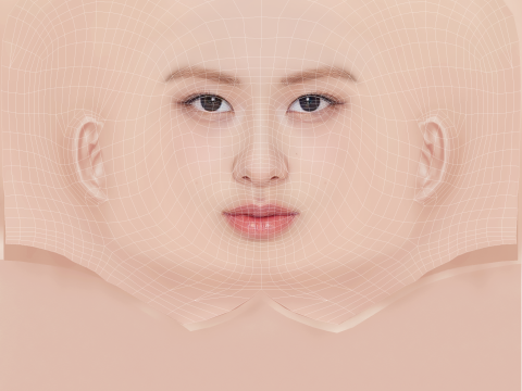 Rose Blackpink Head - No Hair - Low poly head for game Modelo 3D