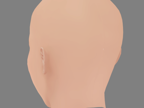 Saoirse Ronan Head - No Hair - Low poly head for game Model 3D
