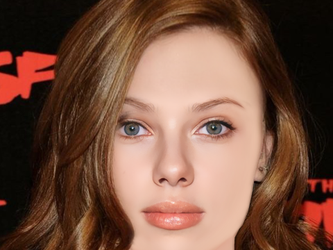 Scarlett Johansson Head - Low Poly Head for Game - No Hair 3D-Modell