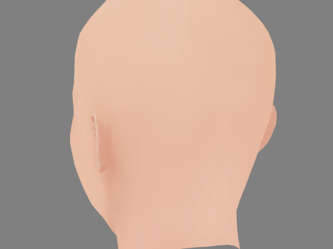 Scarlett Johansson Head - Low Poly Head for Game - No Hair Modèle 3D