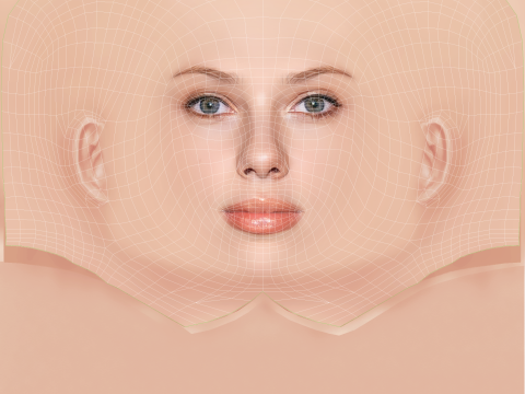 Scarlett Johansson Head - Low Poly Head for Game - No Hair Modèle 3D