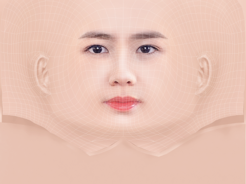 Son Ye-Jin Head - No Hair - Low poly head for game Modelo 3D
