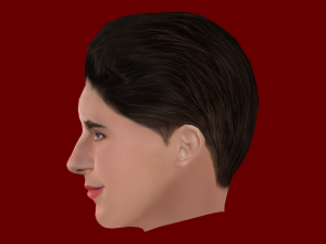 Timothee Chalamet Head - Low poly head for game 3D 모델