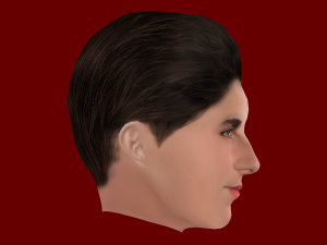 Timothee Chalamet Head - Low poly head for game 3D 모델