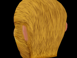 Monkey King - Sun Wukong Head - Low Poly Head for Game Modelo 3D