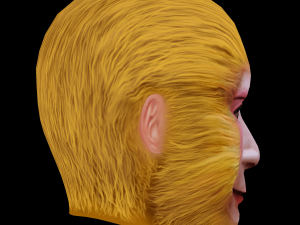 Monkey King - Sun Wukong Head - Low Poly Head for Game Modelo 3D