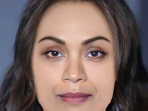 Zoe Saldana Head - Low Poly Head for Game - No Hair 3D Model
