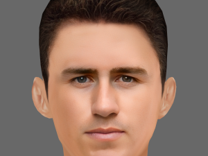 Aymeric Laporte Head - Low poly head for game 3Dモデル