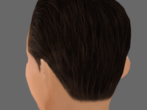 Aymeric Laporte Head - Low poly head for game Modèle 3D