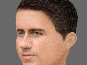 Aymeric Laporte Head - Low poly head for game Modèle 3D