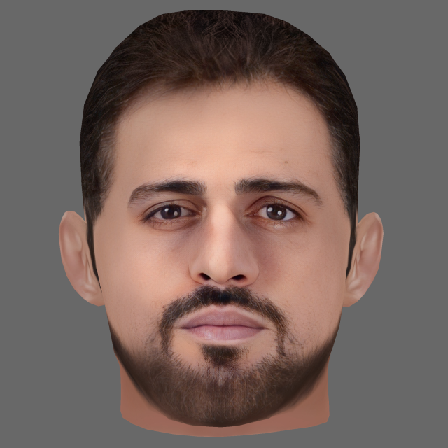 Bernardo Silva Head - Low poly head for game 3D Модель .c4d .max .obj .3ds .fbx .stl .blend
