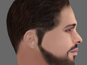 Bernardo Silva Head - Low poly head for game 3D Модель