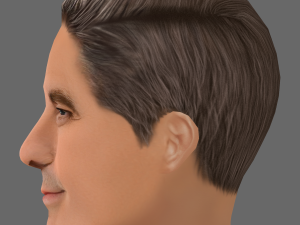 George Clooney Head - Low poly head for game 3D Модель
