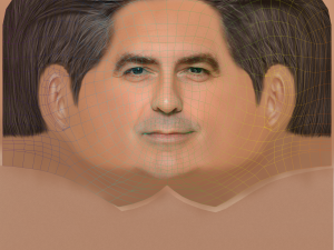 George Clooney Head - Low poly head for game 3D Модель