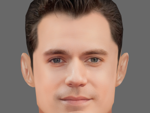 Henry Cavil Head - Low poly head for game 3Dモデル