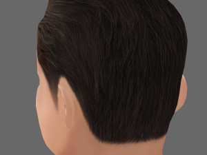 Henry Cavil Head - Low poly head for game Modelo 3D