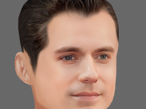Henry Cavil Head - Low poly head for game Modelo 3D