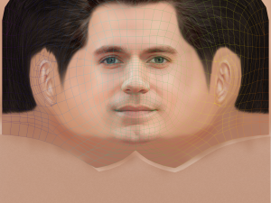Henry Cavil Head - Low poly head for game Modelo 3D