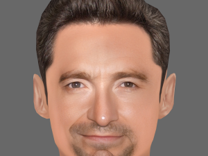 Hugh Jackman Head - Low poly head for game 3Dモデル