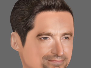 Hugh Jackman Head - Low poly head for game 3D 모델