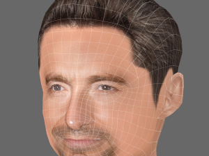 Hugh Jackman Head - Low poly head for game 3D 모델