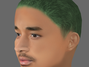 Jaden Smith Head - Low poly head for game Model 3D