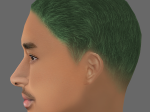 Jaden Smith Head - Low poly head for game Model 3D
