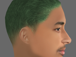 Jaden Smith Head - Low poly head for game Model 3D